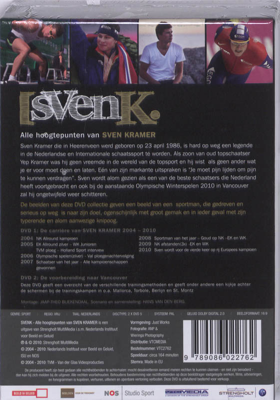 Achterkant van sVenK alle hoogtepunten van Sven Kramer