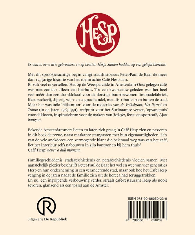 Achterkant van Café Hesp