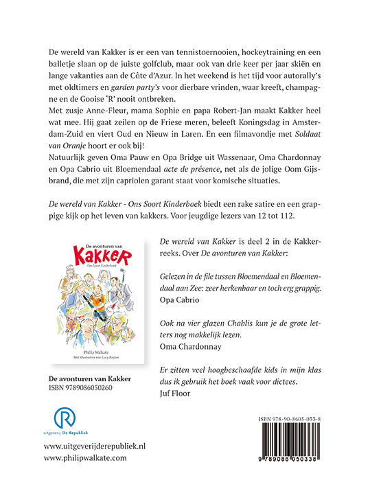 Achterkant van De wereld van Kakker