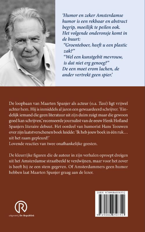 Achterkant van Amsterdammers hebben geen humor
