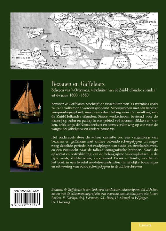 Achterkant van Bezanen en gaffelaars