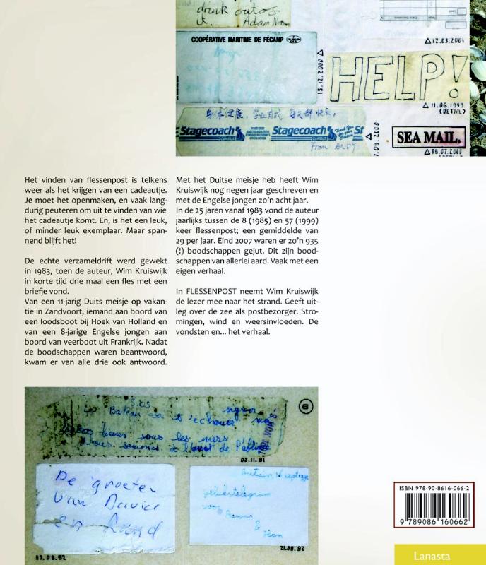 Achterkant van Flessenpost