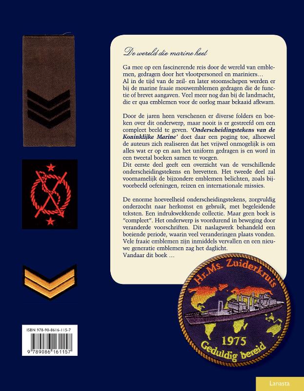 Achterkant van Emblemen van de Koninklijke Marine