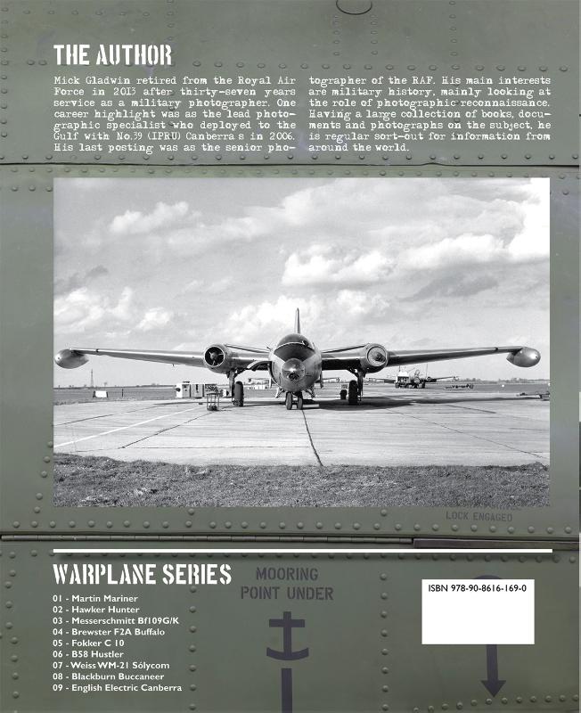 Achterkant van English electric canberra