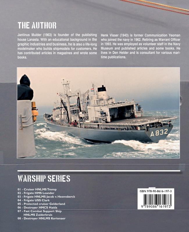 Achterkant van Fast combat support ship HNLMS Zuiderkruis