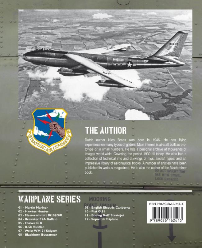 Achterkant van Boeing B-47 stratojet