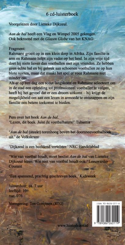 Achterkant van Aan de bal