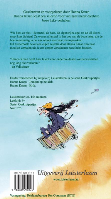 Achterkant van Hier is de boze heks