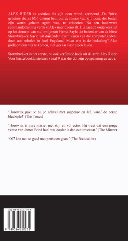 Achterkant van Stormbreaker