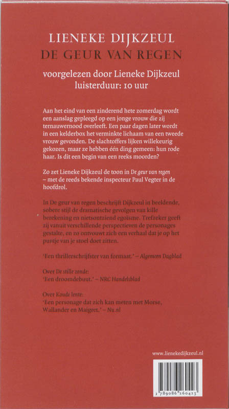 Achterkant van De geur van regen