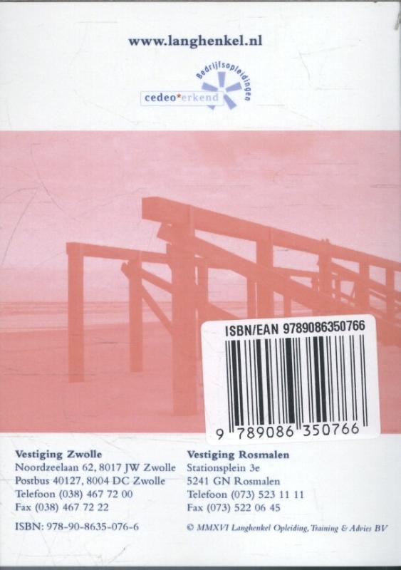 Achterkant van Zakboek bijstand en belastingen