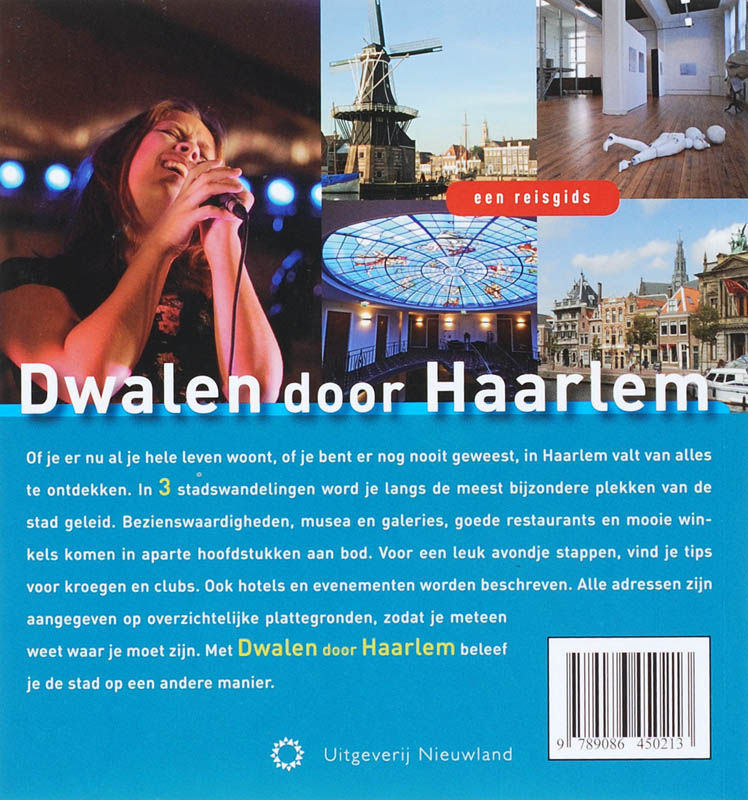 Achterkant van Dwalen door Haarlem
