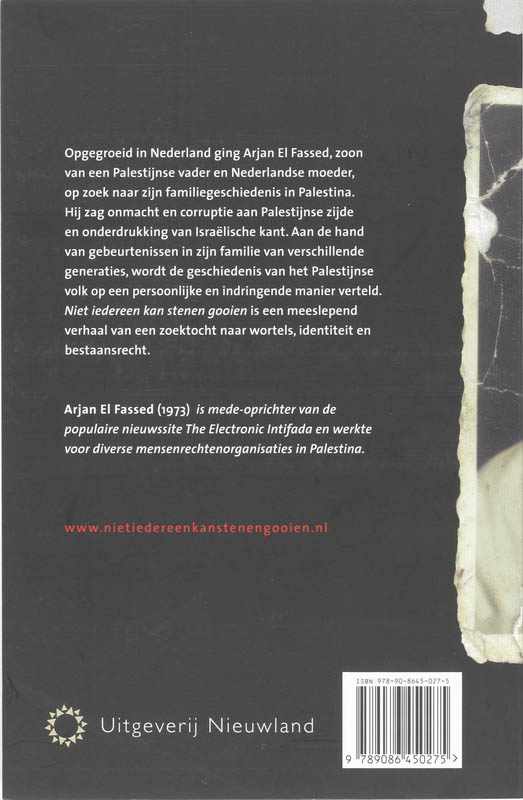 Achterkant van Niet iedereen kan stenen gooien