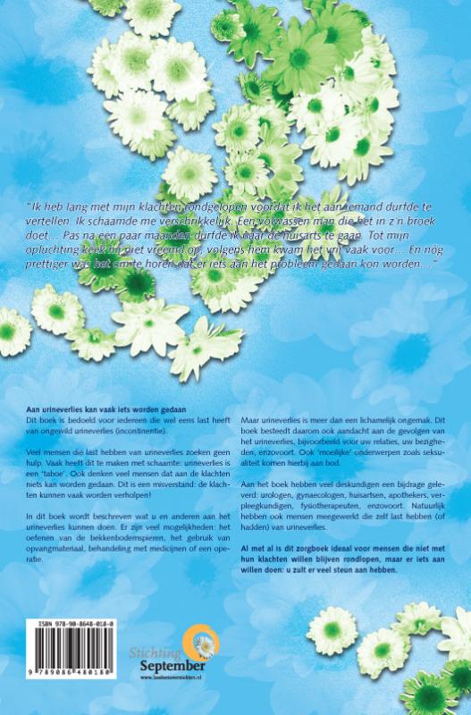 Achterkant van Zorgboek Urineverlies (Incontinentie)