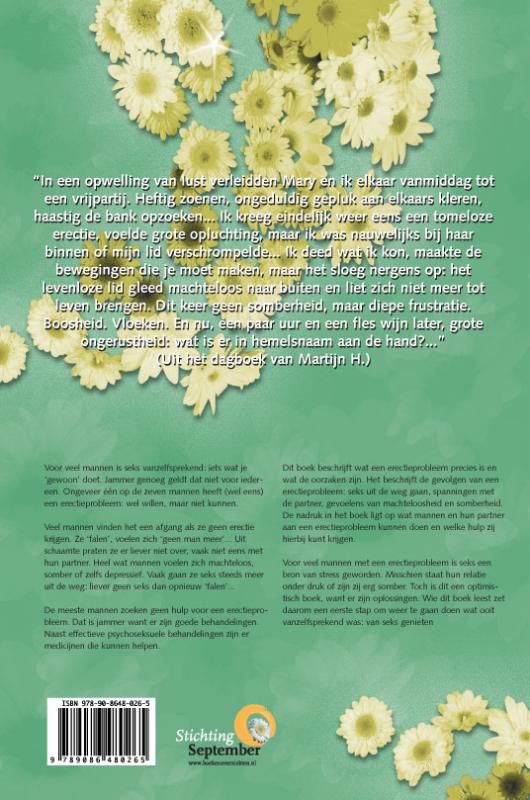 Achterkant van Zorgboek Erectieproblemen