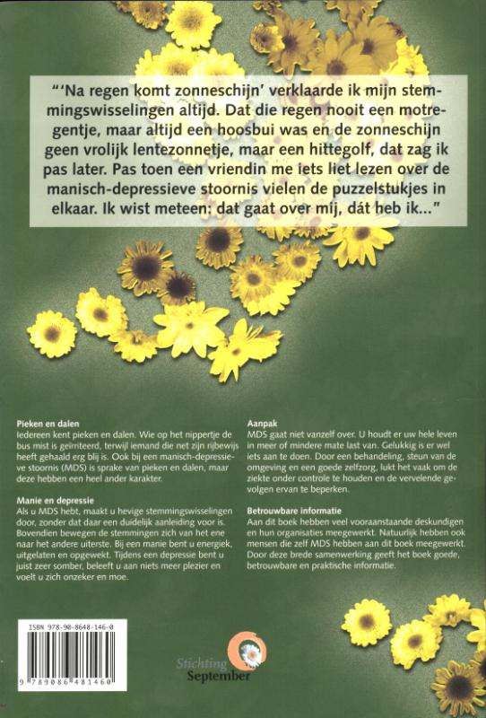 Achterkant van Zorgboek manisch-depressieve stoornis