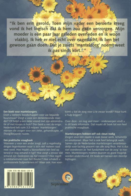 Achterkant van Zorgboek mantelzorg