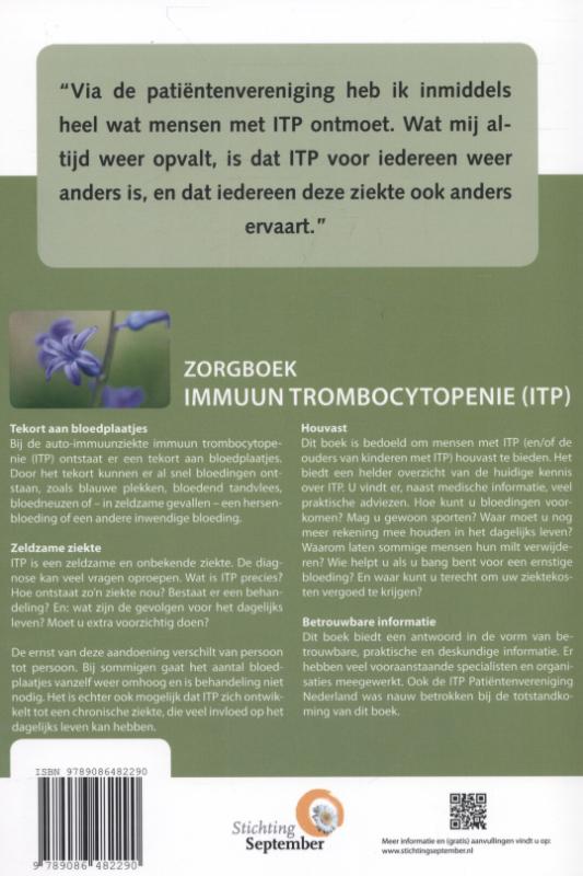 Achterkant van Immuun trombocytopenie (ITP)