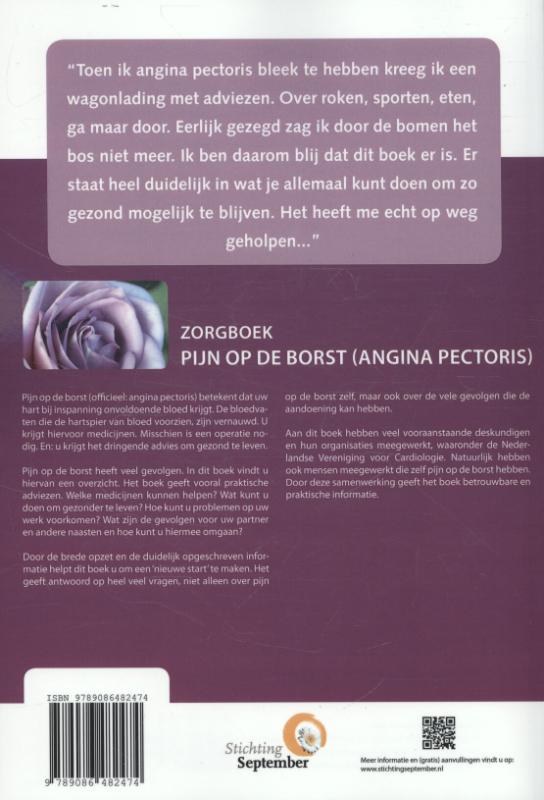 Achterkant van Pijn op de borst