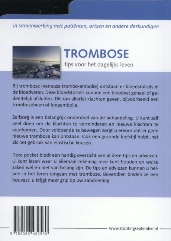 Achterkant van Trombose