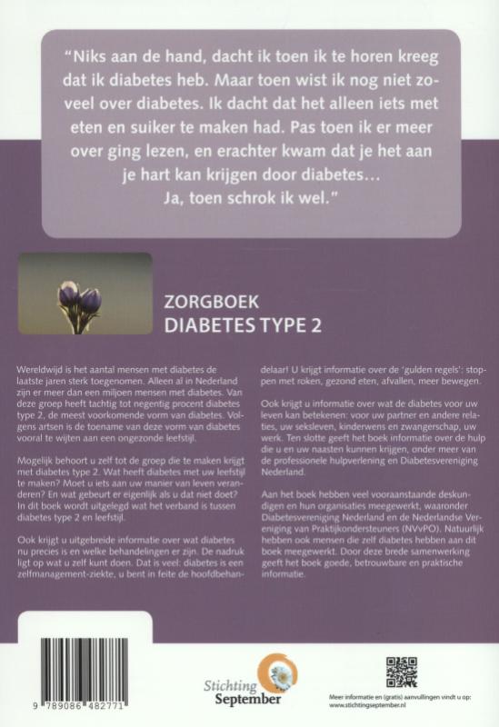 Achterkant van Diabetes type 2
