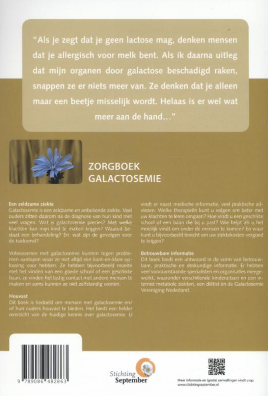 Achterkant van Galactosemie
