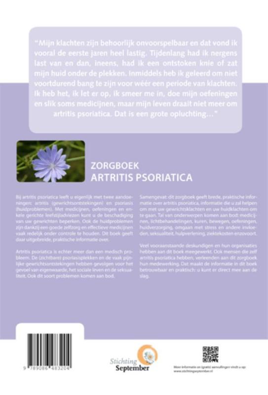Achterkant van Artritis psoriatica