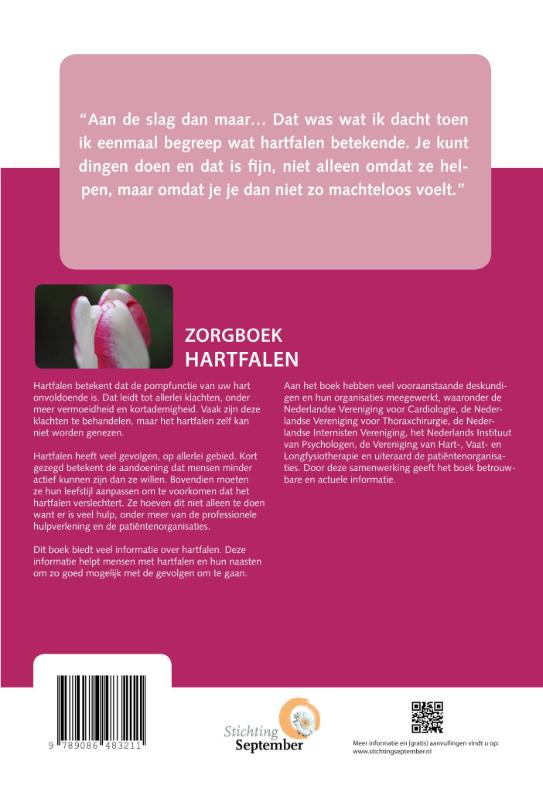 Achterkant van Zorgboek Hartfalen