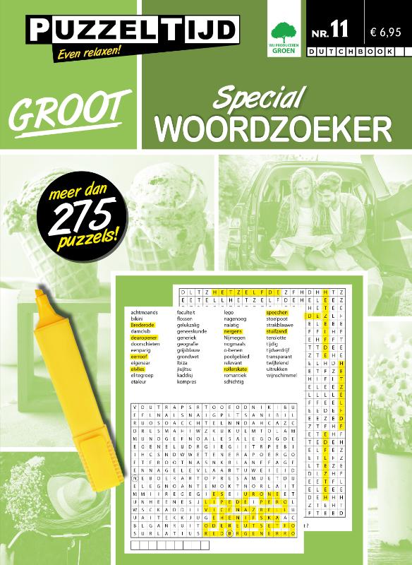 Achterkant van Woordzoeker Special 10 en 11