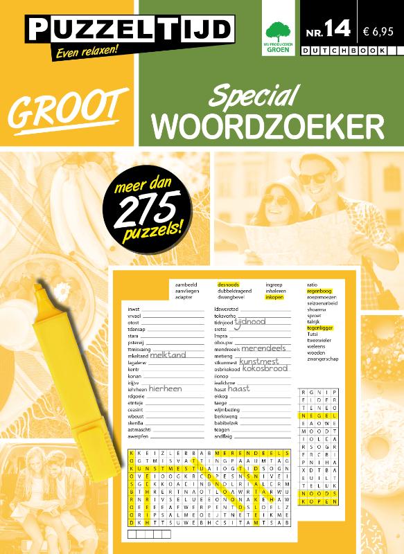 Achterkant van Woordzoeker Special 13 en 14