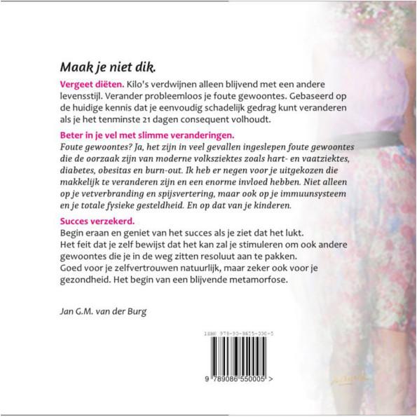 Achterkant van Vergeet diëten