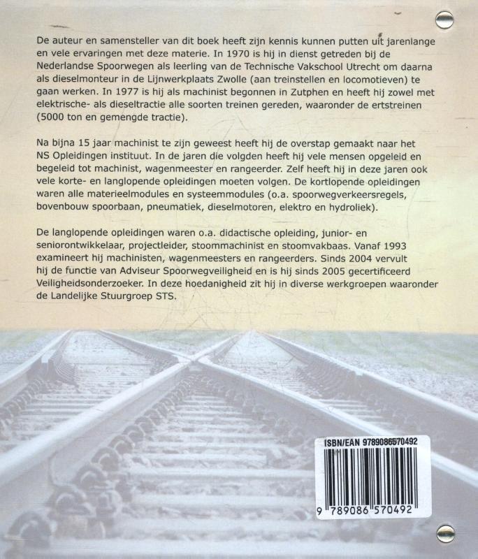 Achterkant van Over het spoor