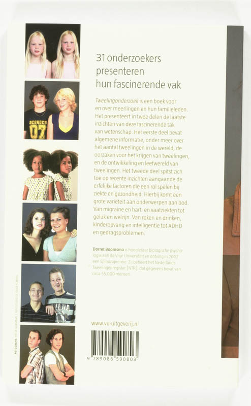 Achterkant van Tweelingonderzoek