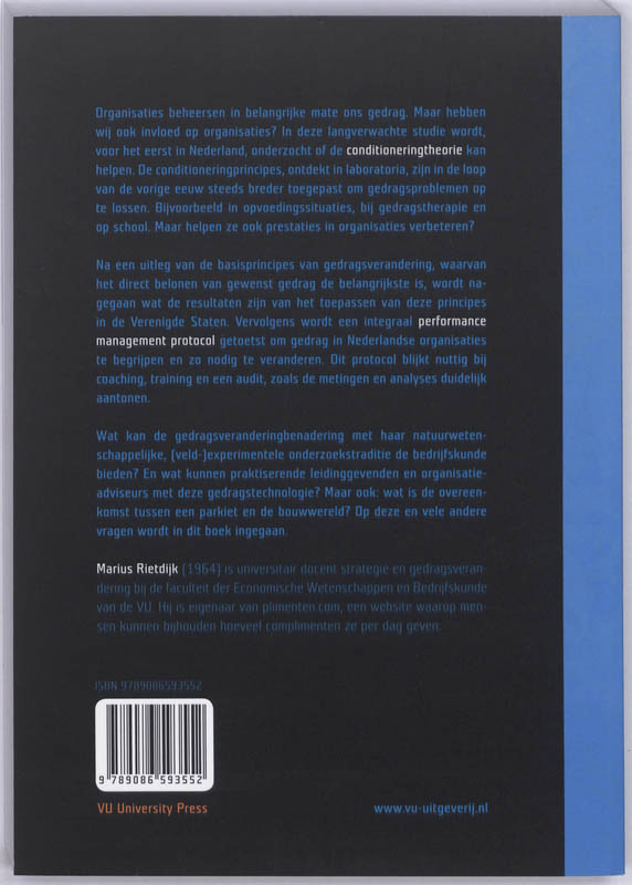 Achterkant van Organisaties conditioneren