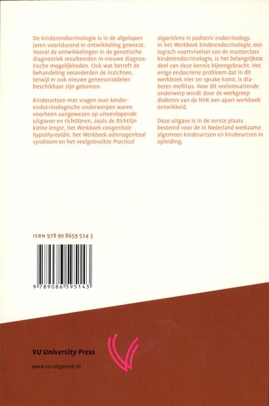 Achterkant van Werkboek Kinderendocrinologie
