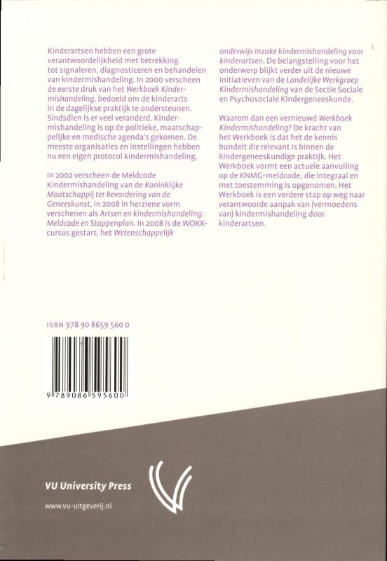 Achterkant van Werkboek Kindermishandeling