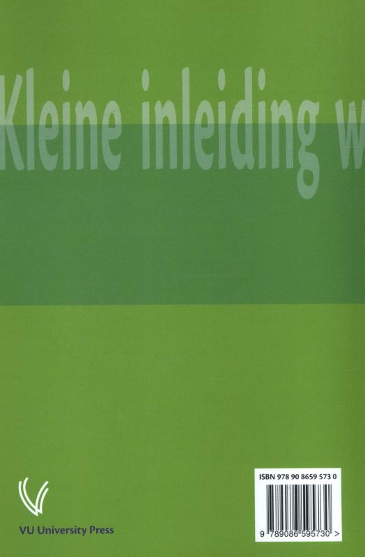 Achterkant van Kleine inleiding wetenschapsfilosofie