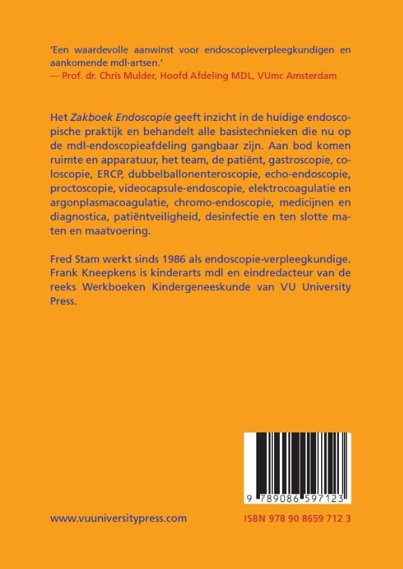 Achterkant van Zakboek endoscopie