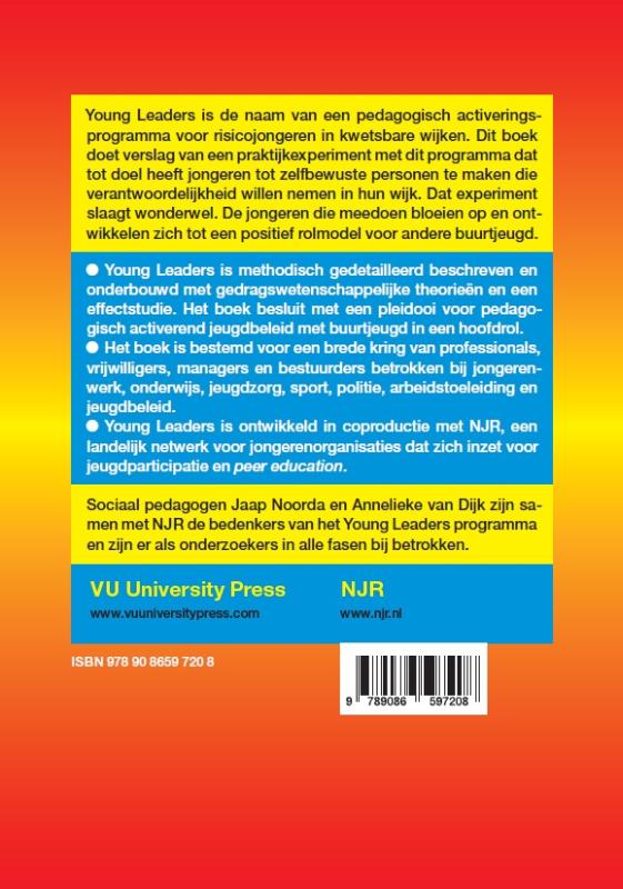 Achterkant van Young leaders