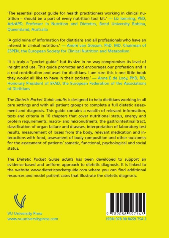 Achterkant van Dietetic pocket guide
