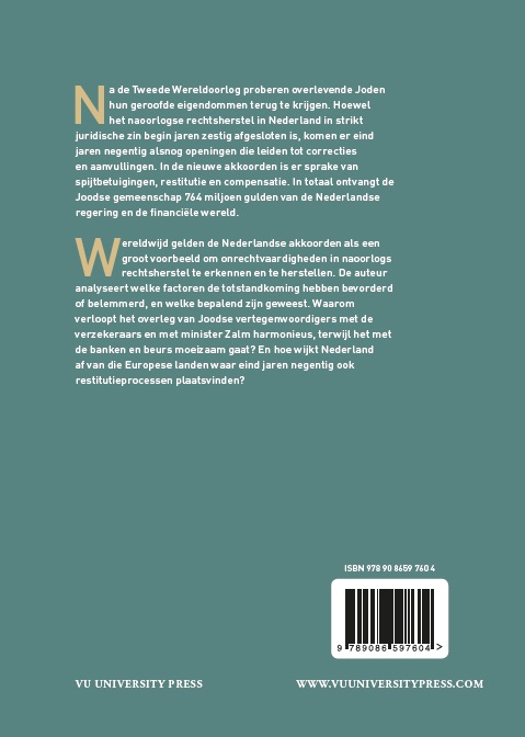 Achterkant van Eindelijk restitutie
