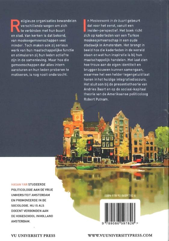 Achterkant van Moskeewerk in de buurt