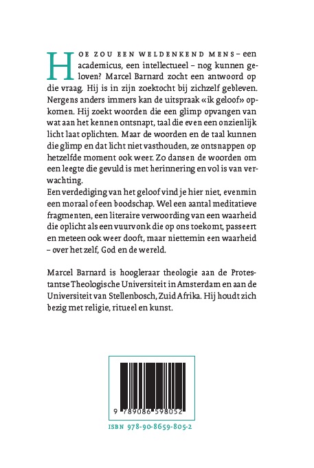 Achterkant van Meditaties van de ziel