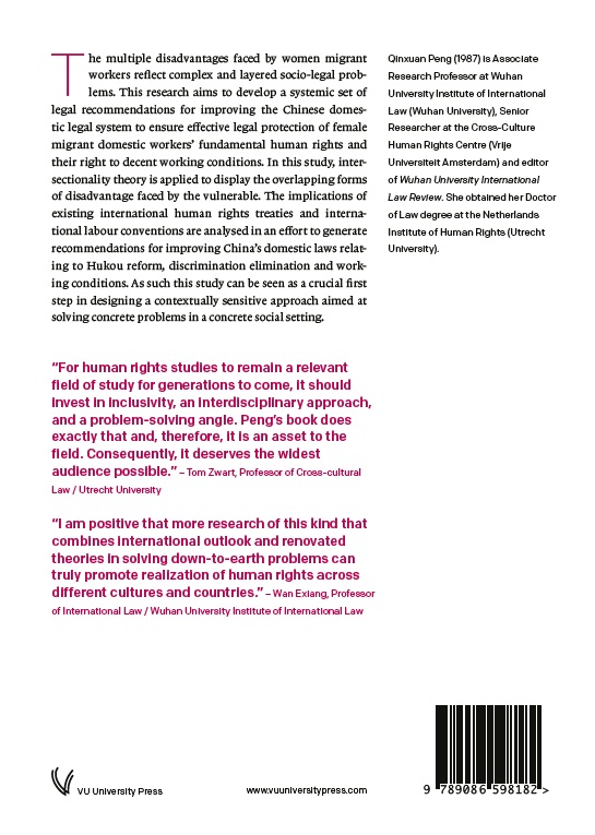 Achterkant van Applied Intersectionality in International Human Rights Law Implementation