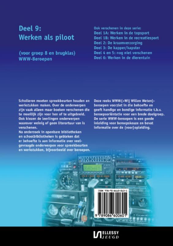 Achterkant van Werken als piloot