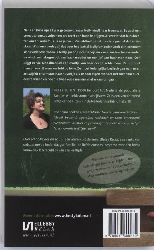 Achterkant van Over schoolliefdes en zo...