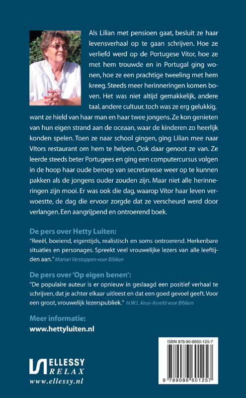 Achterkant van Verscheurd door verlangen