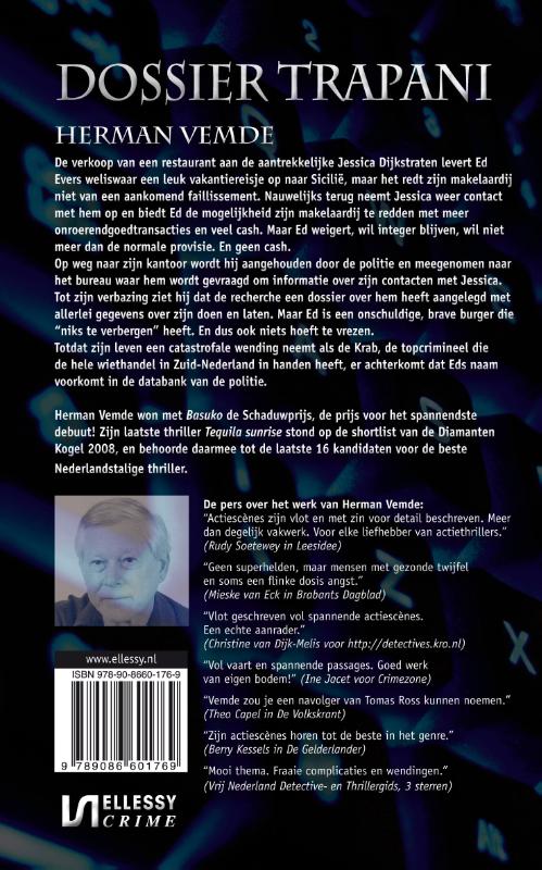 Achterkant van Dossier trappani