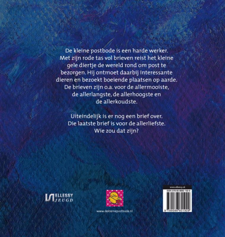 Achterkant van De kleine postbode