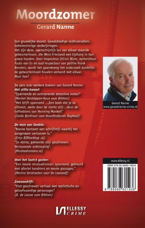 Achterkant van Moordzomer